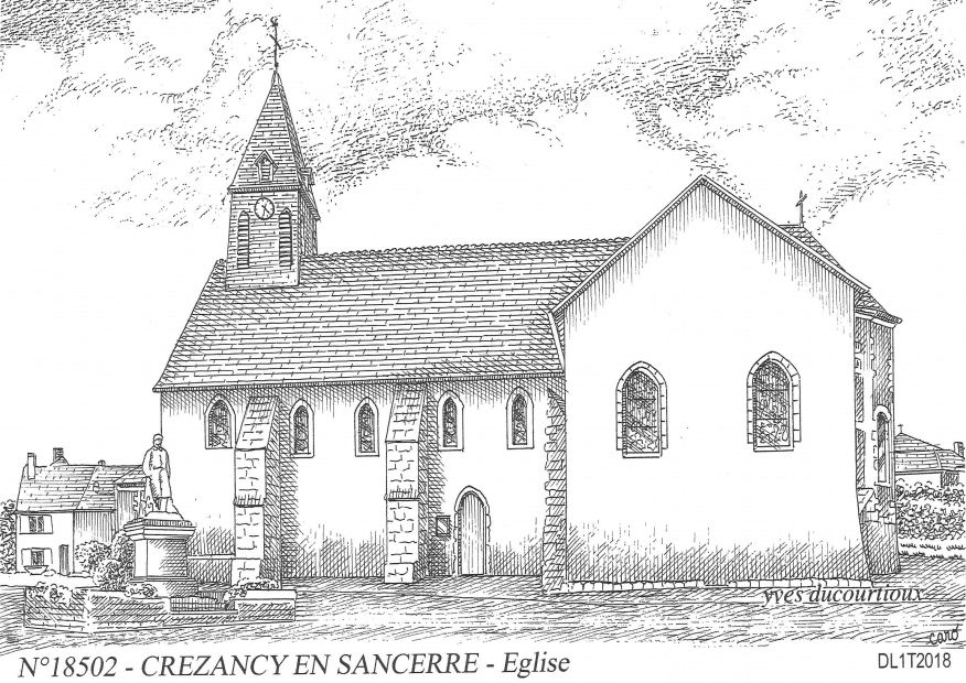N 18502 - CREZANCY EN SANCERRE - église